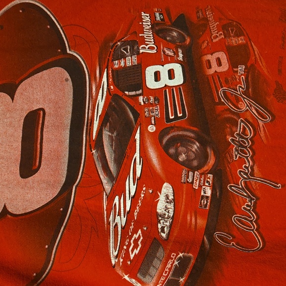 Vintage Dale Earnhardt Jr. #8 Budweiser NASCAR T-shirt Winner's Circle Y2k XL - Picture 4 of 16